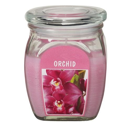 Lumanare parfumata in borcan, parfum orhidee