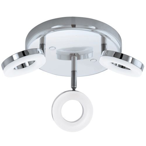 Spot pe bara LED, 3x3.8W, crom/alb, "Gonaro"