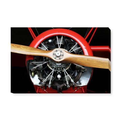 Canvas, 90 x 60 cm, "Red propeller"