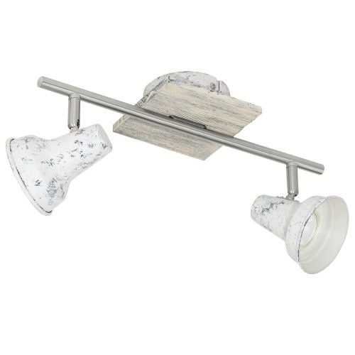 Spot pe bara LED, 2x3.3W, alb, "Filipina"