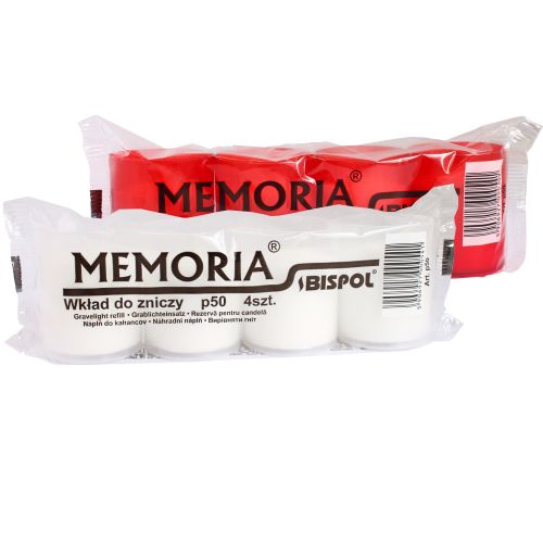 Set de 4 candele rezerva, ardere 18 ore