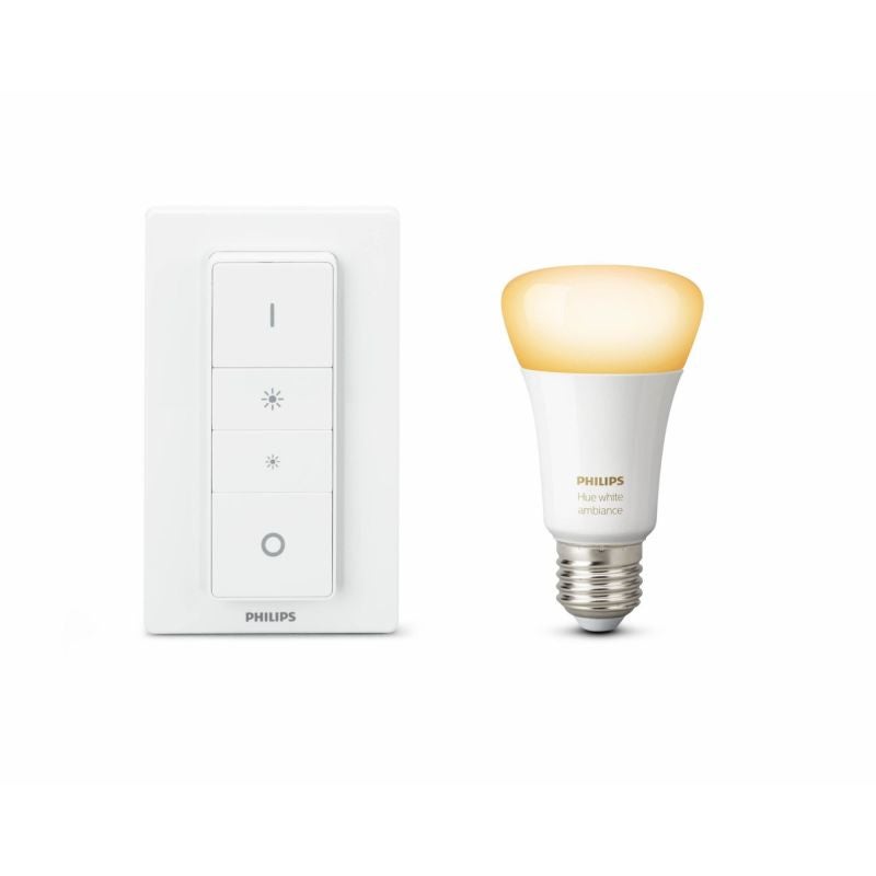 Kit bec inteligent LED Philips HUE Bluetooth Wireless E27 8.5W 806lm Intrerupator
