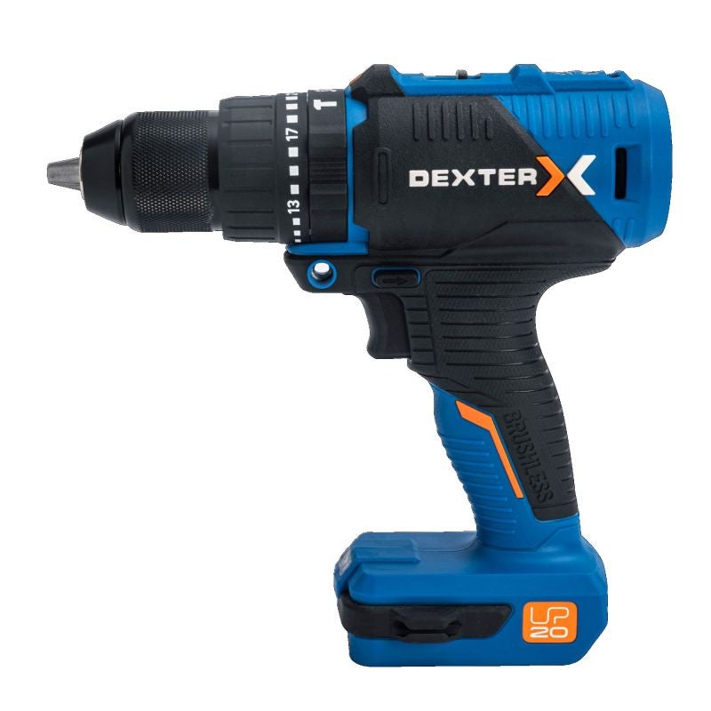 Masina de gaurit pe acumulator Dexter, 20 V, 2.5 Ah, acumulator