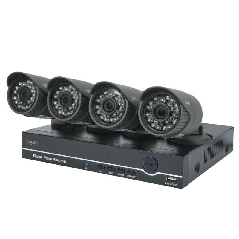 Kit supraveghere WiFi AHD PNI House PTZ1200, DVR + 4 camere full