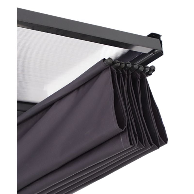 Pergola gradina Naterial Yena, pentru perete, aluminiu/otel, 400 x 350 ...
