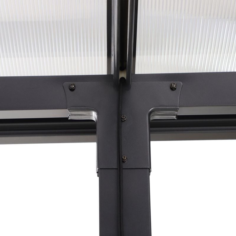 Pergola gradina Naterial Yena, pentru perete, aluminiu/otel, 400 x 350 ...