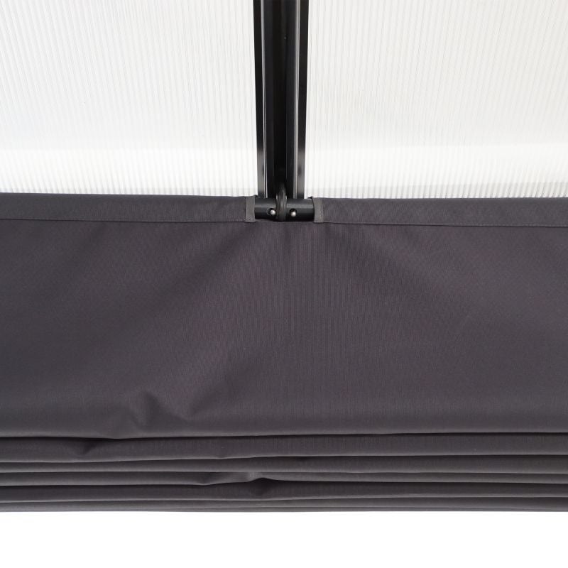 Pergola gradina Naterial Yena, pentru perete, aluminiu/otel, 400 x 350 ...