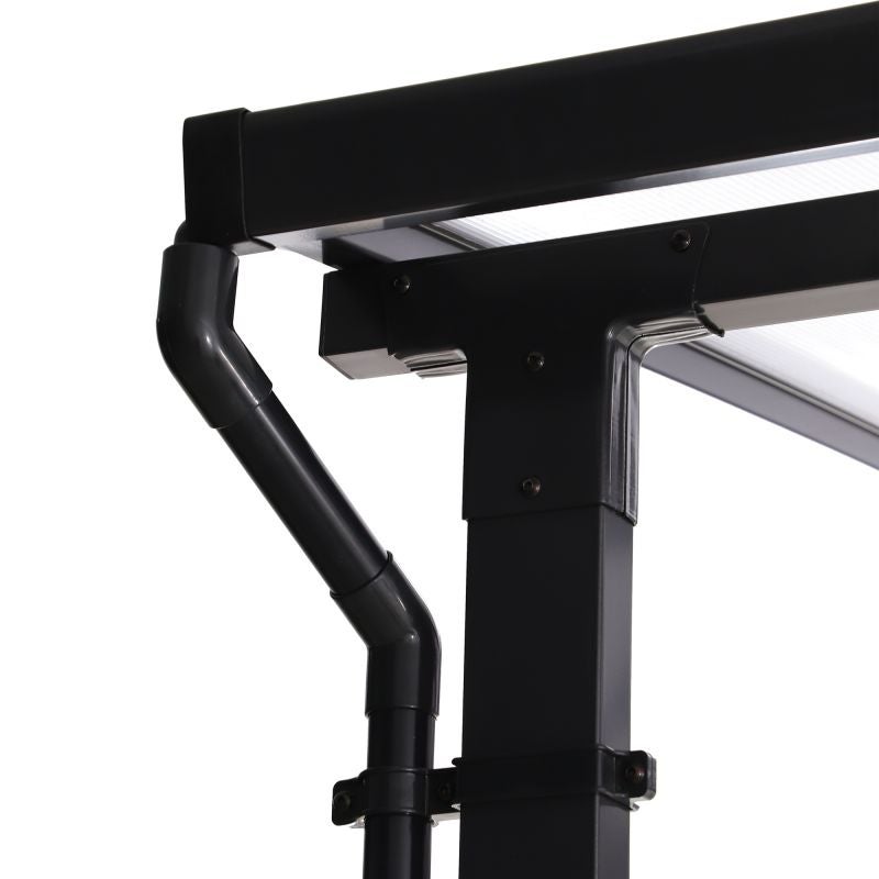 Pergola gradina Naterial Yena, pentru perete, aluminiu/otel, 400 x 350 ...
