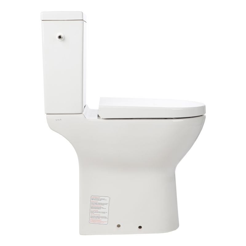 Set vas WC Sensea Easy stativ din portelan evacuare mixta cu