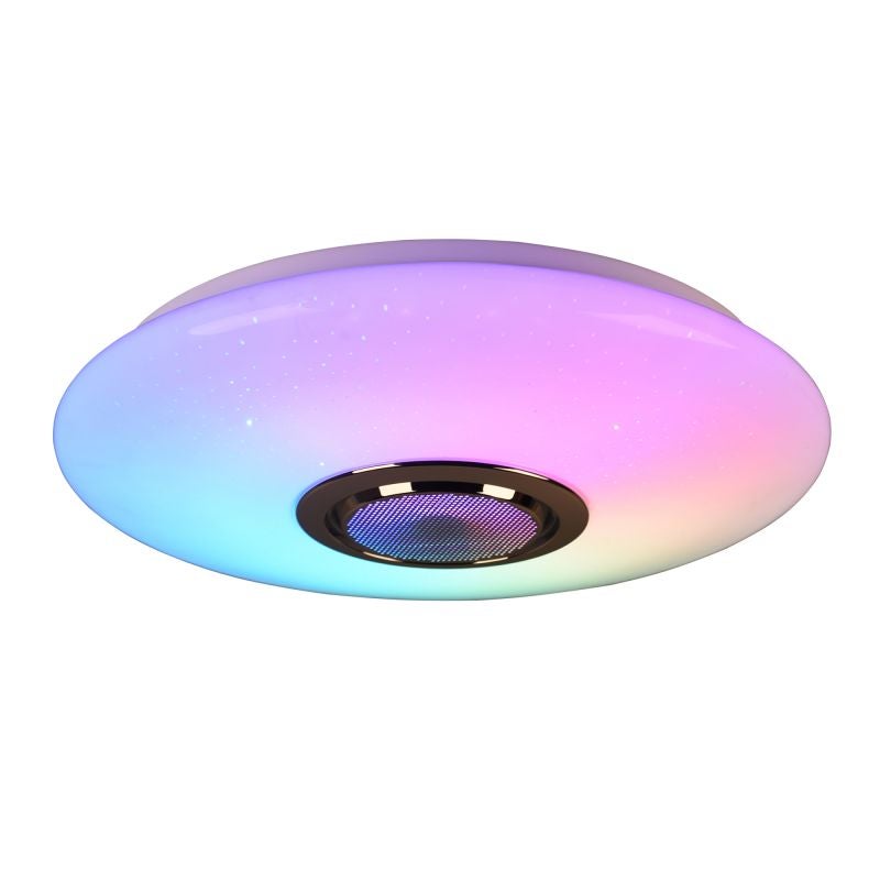 Plafoniera LED Magic Music, D 40 cm, RGB, CCT, dimabila, cu