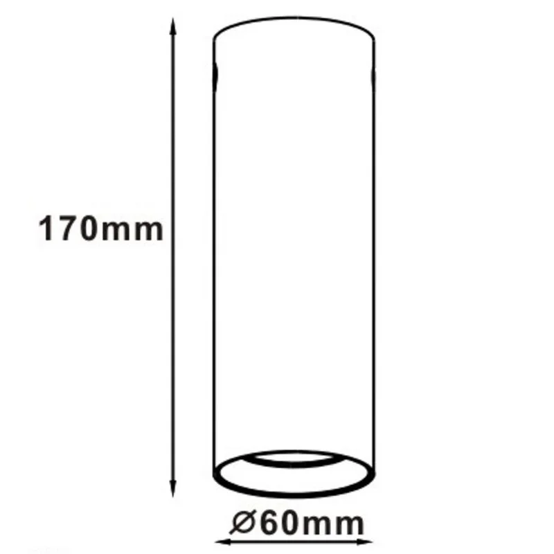 Spot aplicat Manacor, 1 x GU10, 50 W, H 17 cm, negru