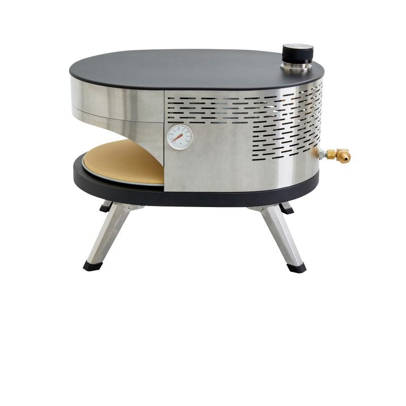 Gratar pe gaz Naterial pentru pizza, otel inoxidabil, suprafata de