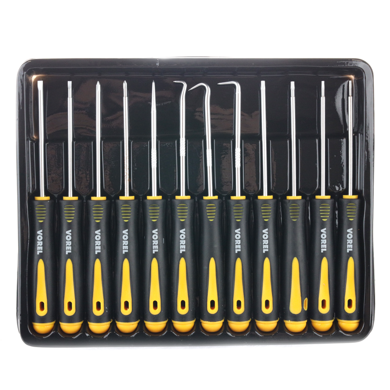 VERNAL セット Set surubelnite de precizie, Vorel, 165 mm, 12 buc