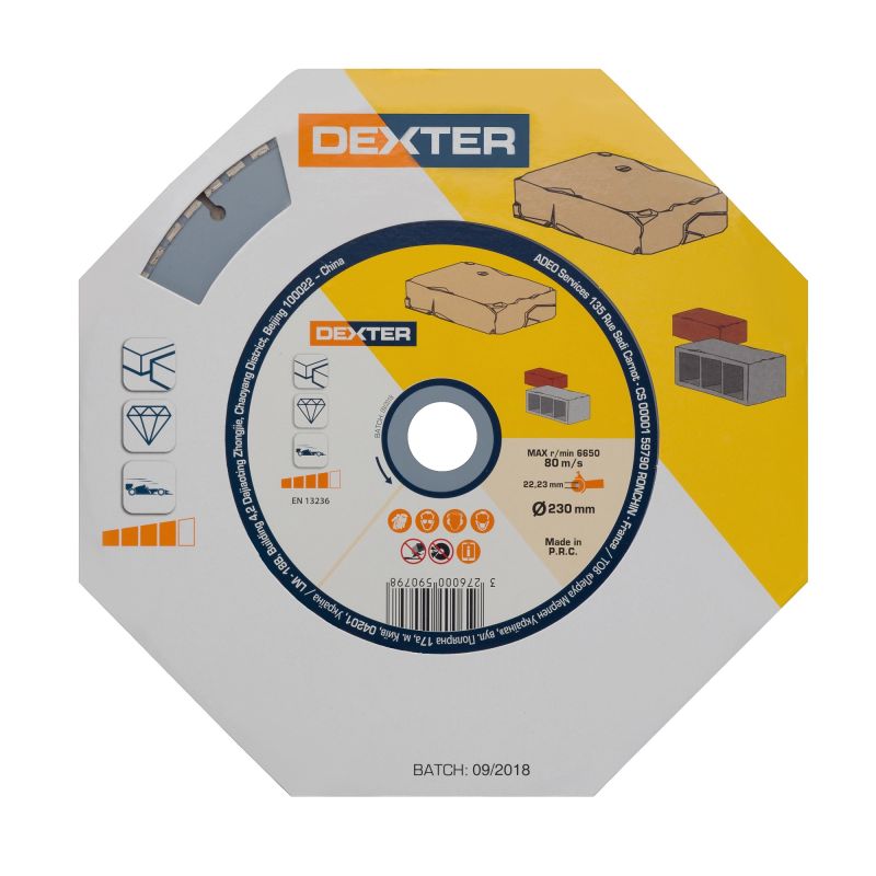 Disc diamantat Dexter, pentru piatra, Ø 230 mm