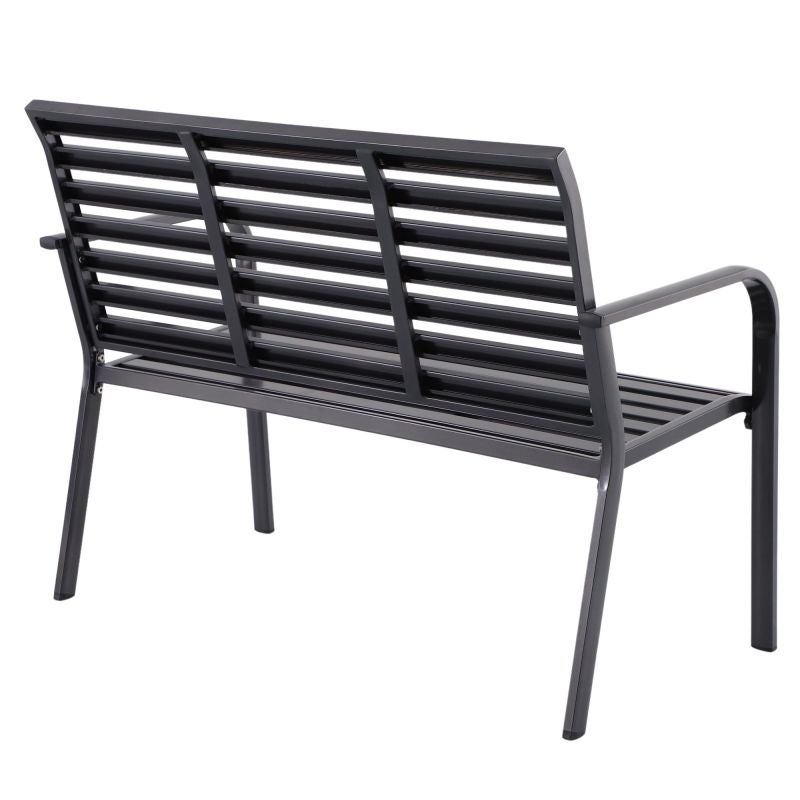 Banca gradina Naterial Centra, pentru 3 persoane, aluminiu, 113 x