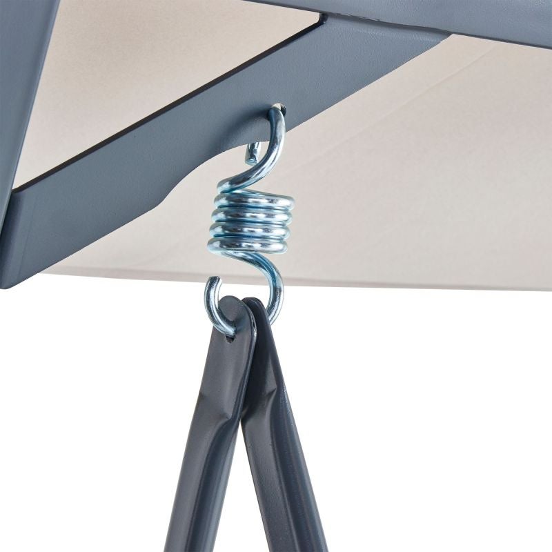 Balansoar gradina Naterial Oris, pentru 3 persoane, otel/textil, 203 x