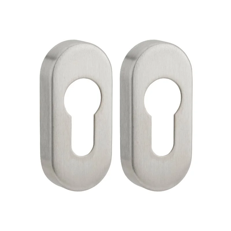 Rozeta usa exterior, pentru cilindru, inox, argintiu