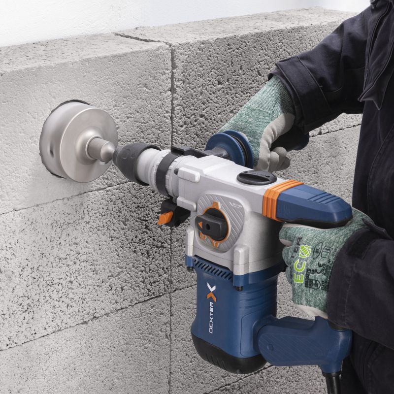 Carota beton SDS Plus 105 mm cu burghiu centrare Dexter