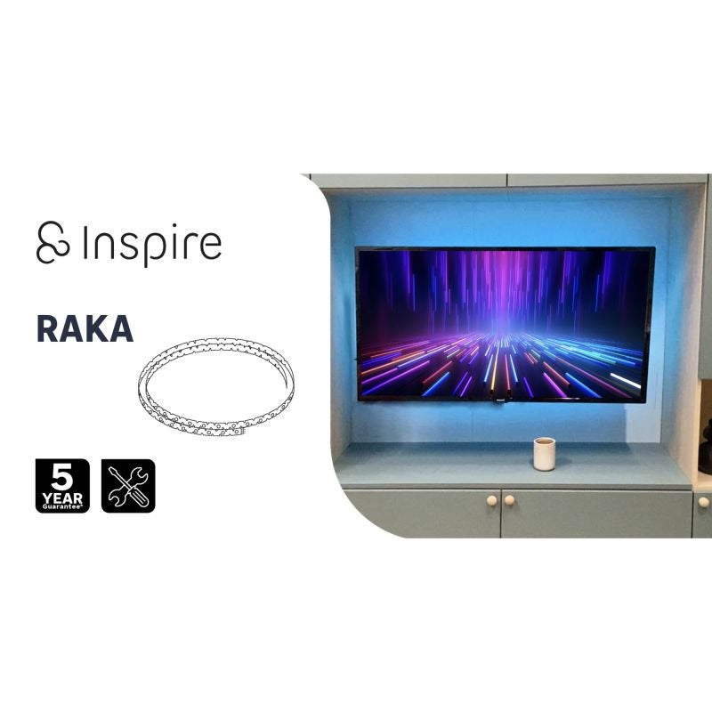 Kit banda LED Raka, 3m, 4.8 W, RGB, USB, pentru TV, telecomanda