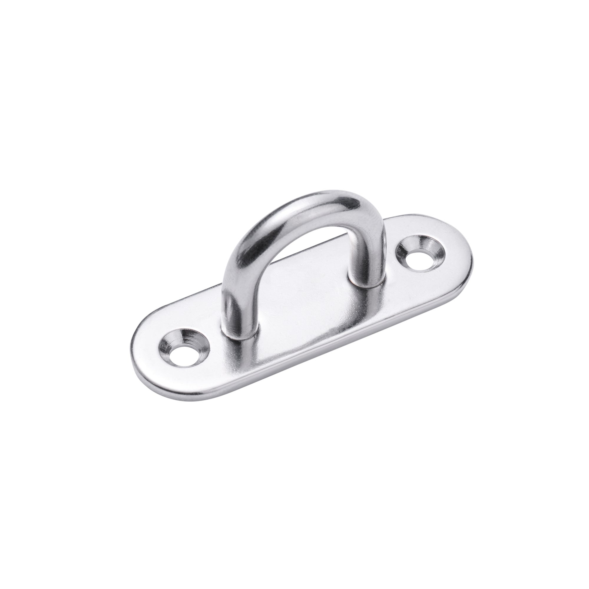 Carlig fix Standers, Ø 6 mm, pe placuta inox A2, 60 x 20 mm