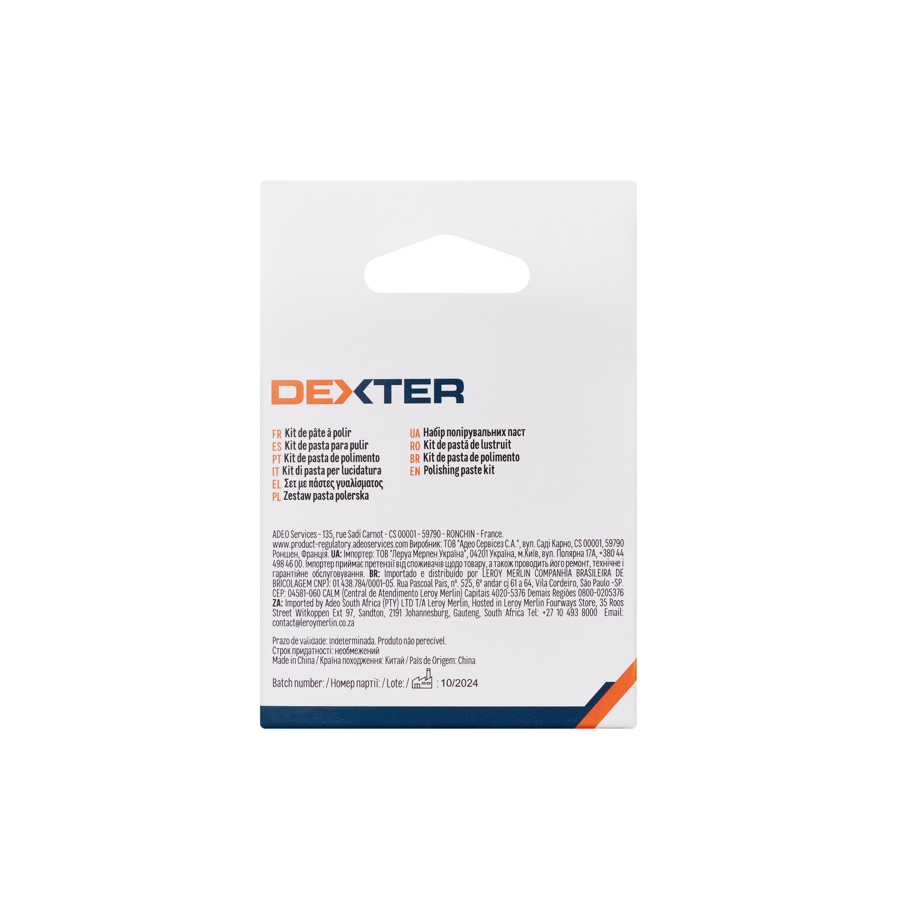 Set 2 paste pentru lustruire suprafete metalice Dexter