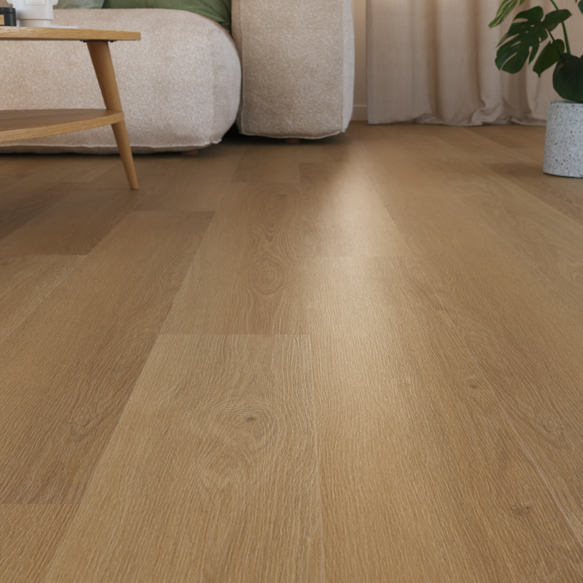 Parchet SPC cu izolator, 5 mm, Artens Lissandra, natur mediu, rezistent ...