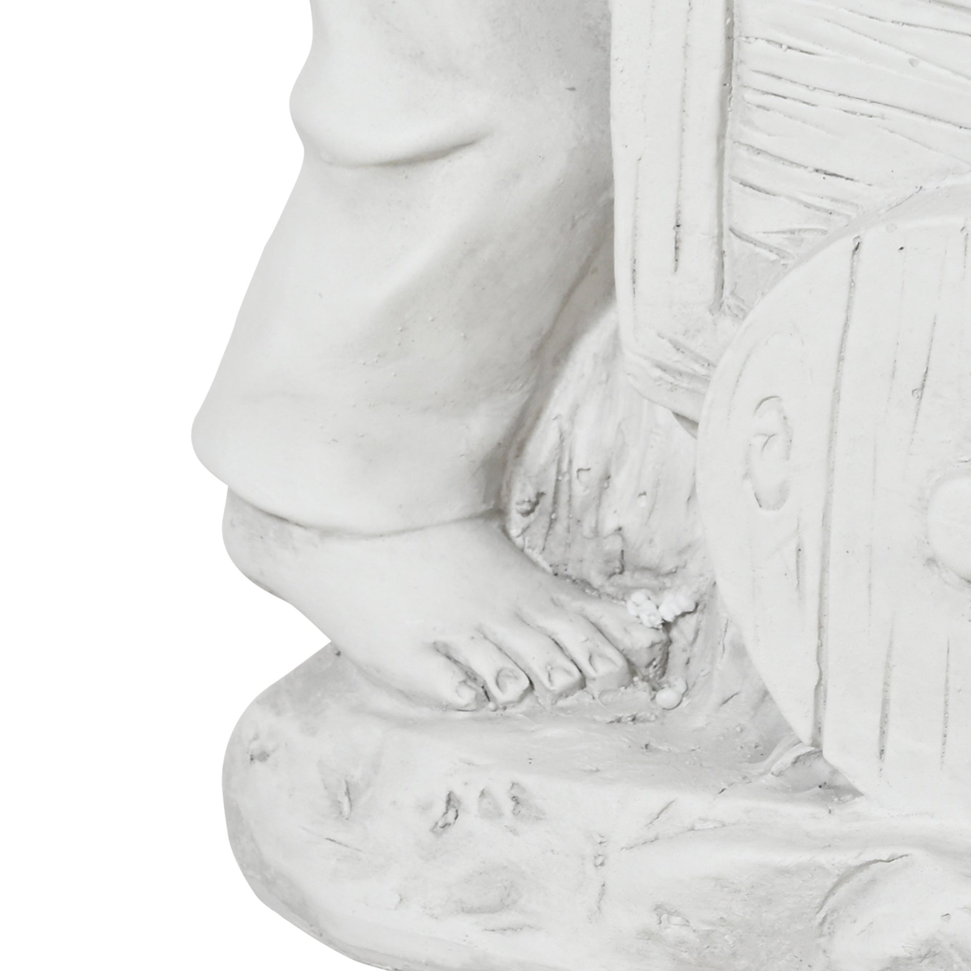 Statueta decorativa gradina, model copii cu roaba, H 53 cm