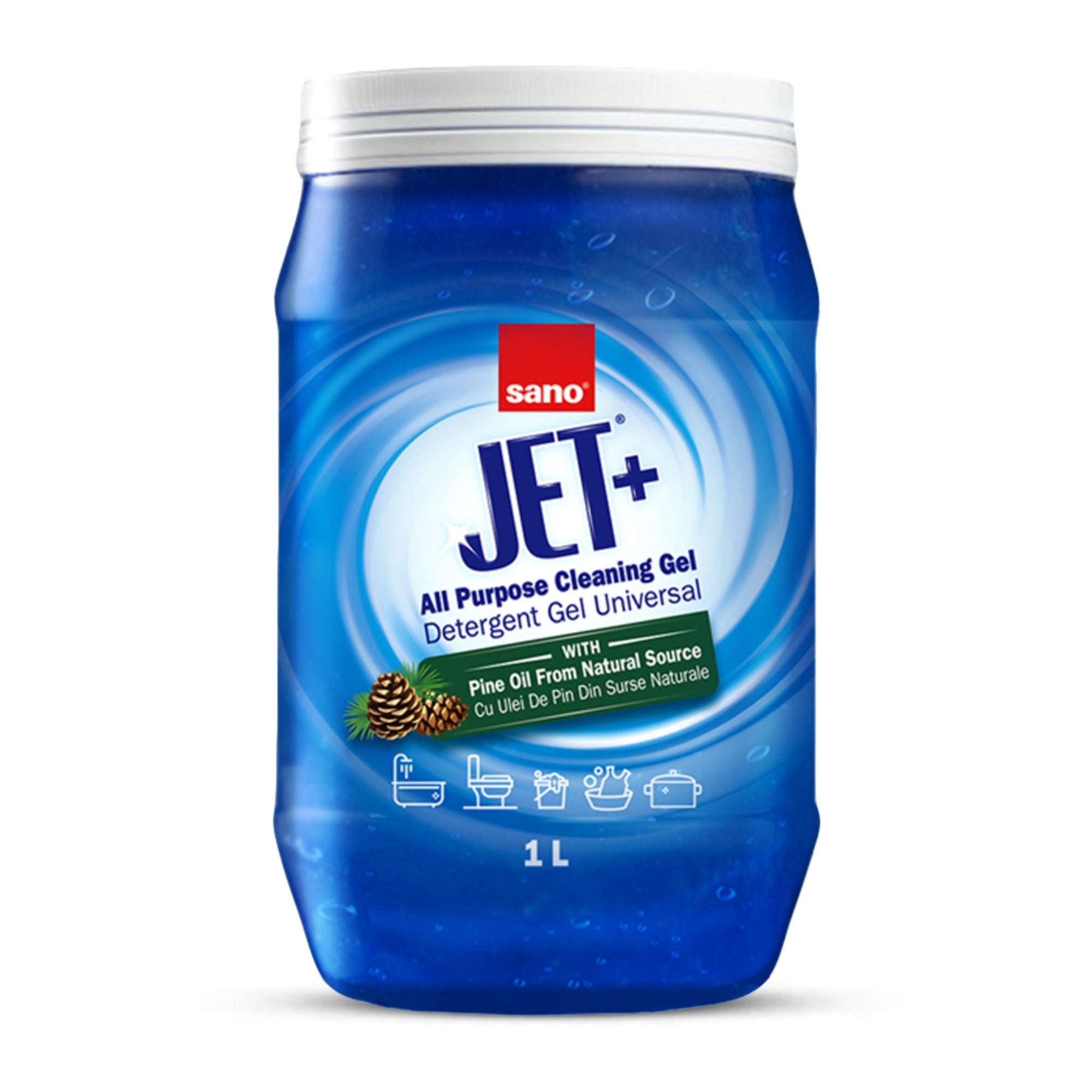 Detergent gel universal pentru curatarea suprafetelor multiple, Jet+, 1 ...