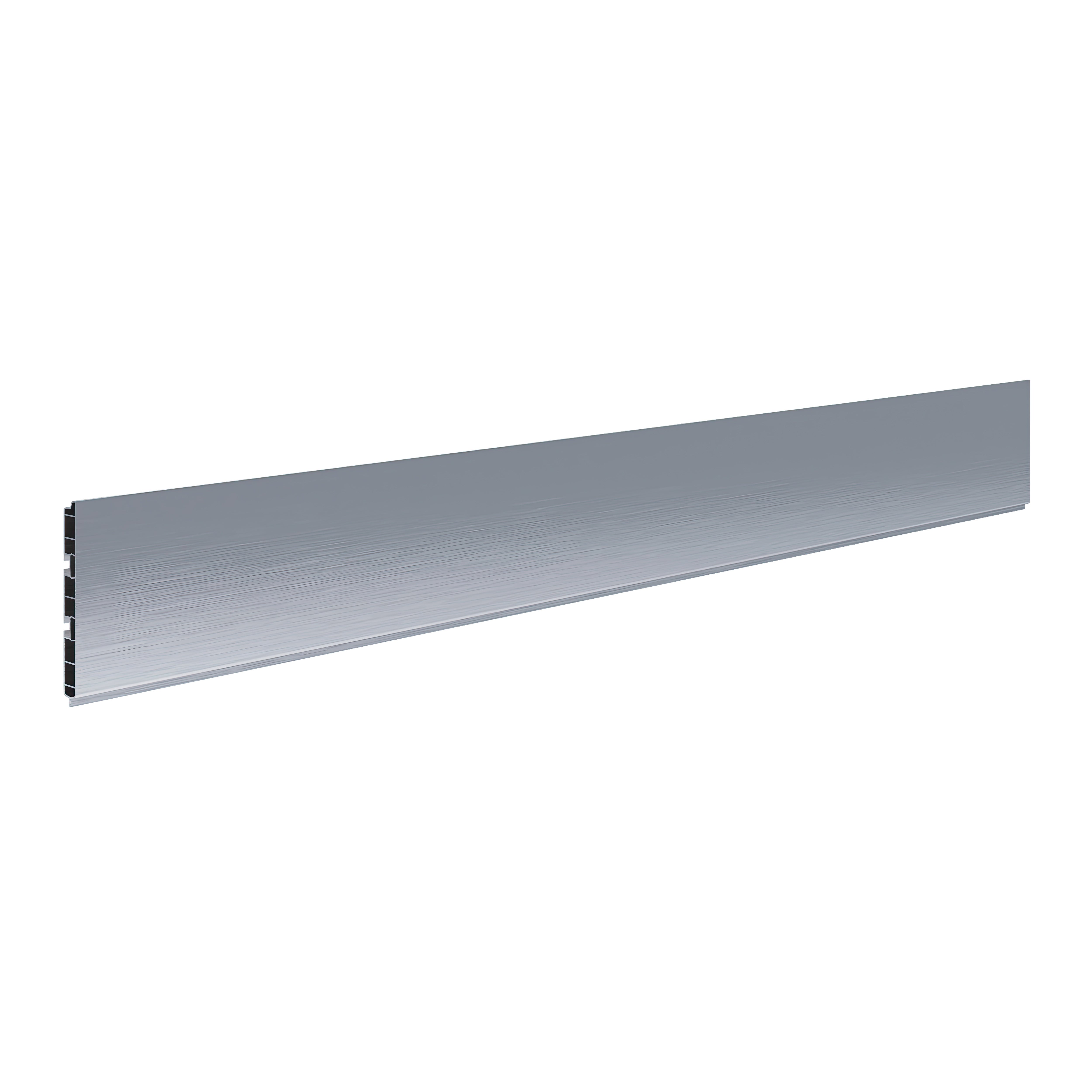 Plinta, din PVC cu folie de aluminiu, 300 x 15 cm, argintiu