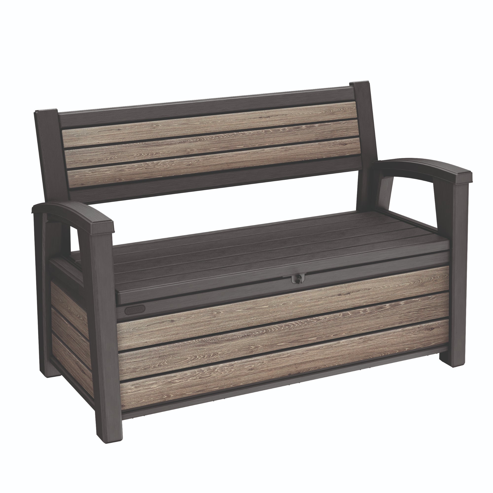 2009年Marsannay Banc Leroy Banca cu lada depozitare gradina Deco Garden, plastic, 133 x 61 x