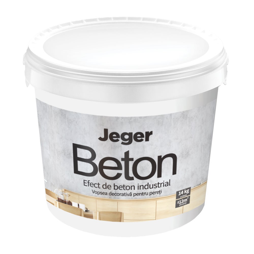 Vopsea decorativa Jeger, efect Beton Milano, 14 kg