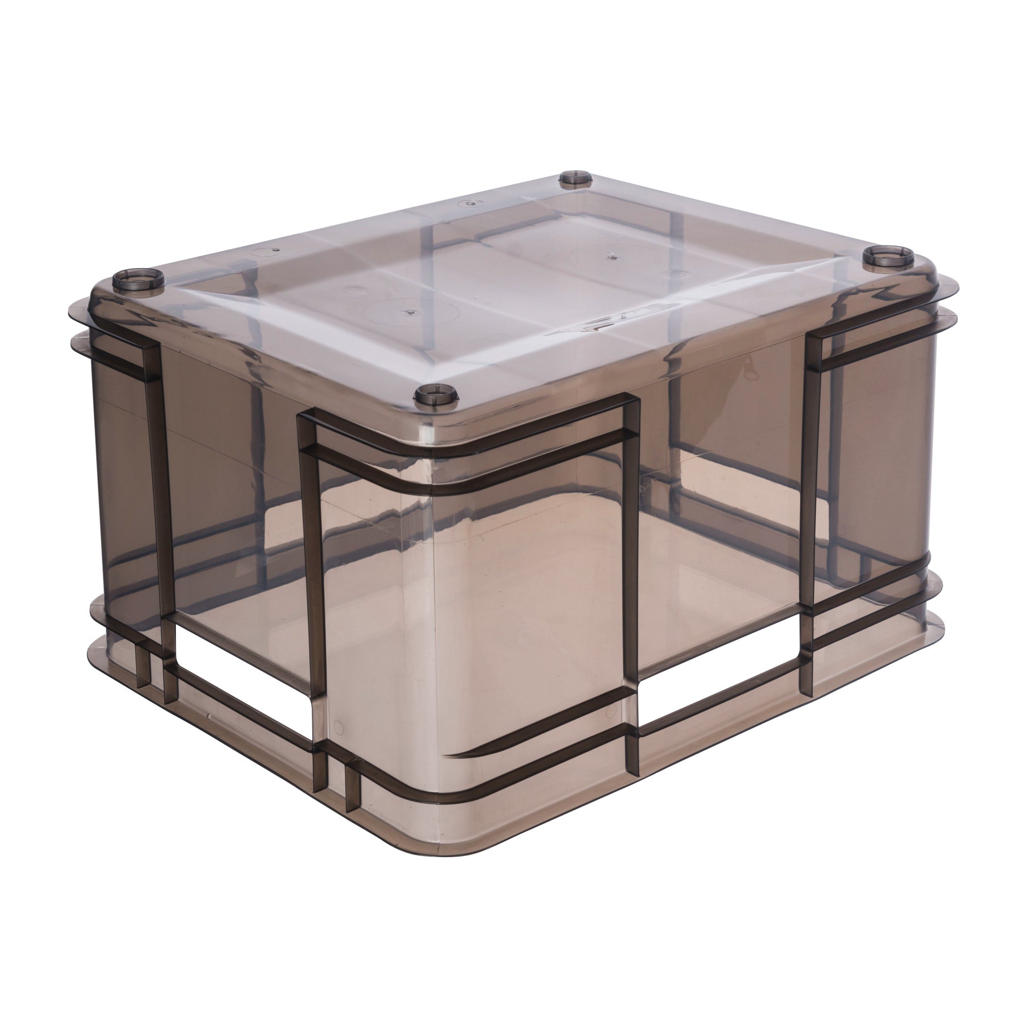 Lada depozitare, Bruno XL, din plastic, 43 x 35 x 24 cm, 28 L, gri