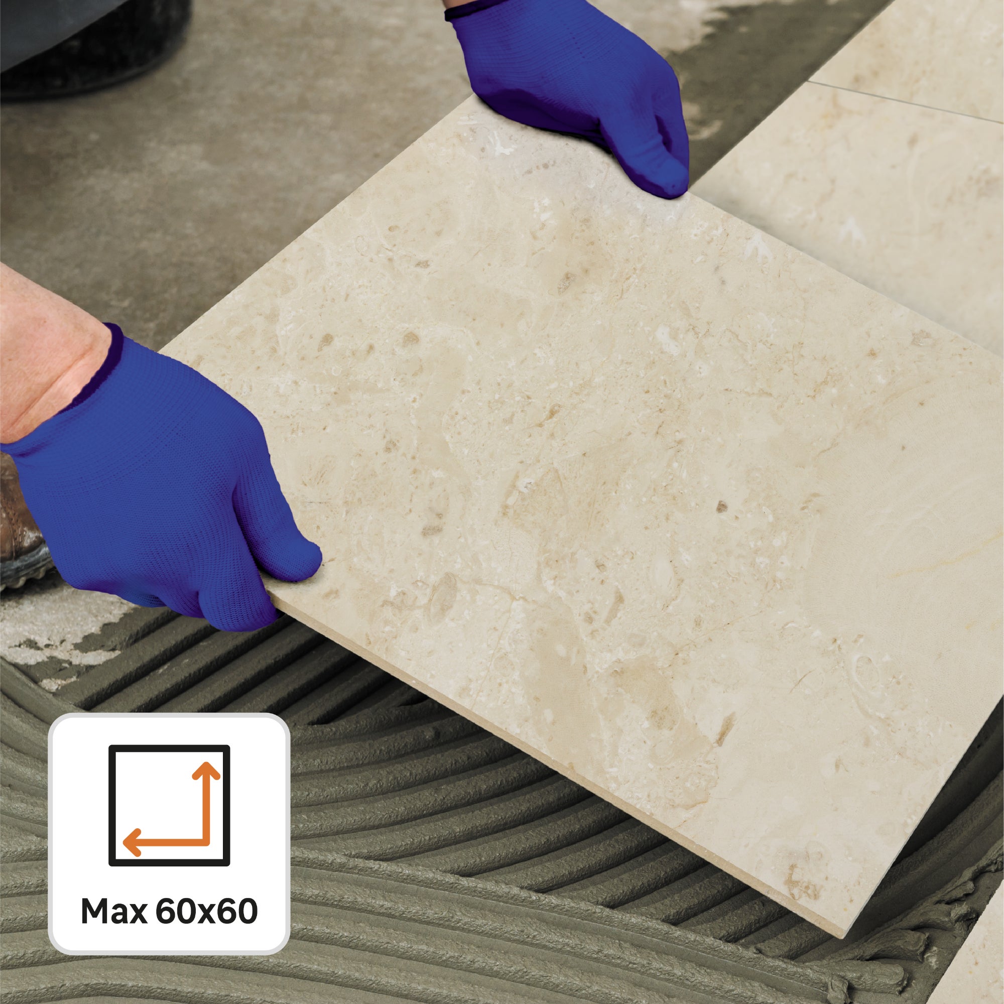 Adeziv placari ceramice, interior/exterior, Axton C2TE, gri, 25 kg