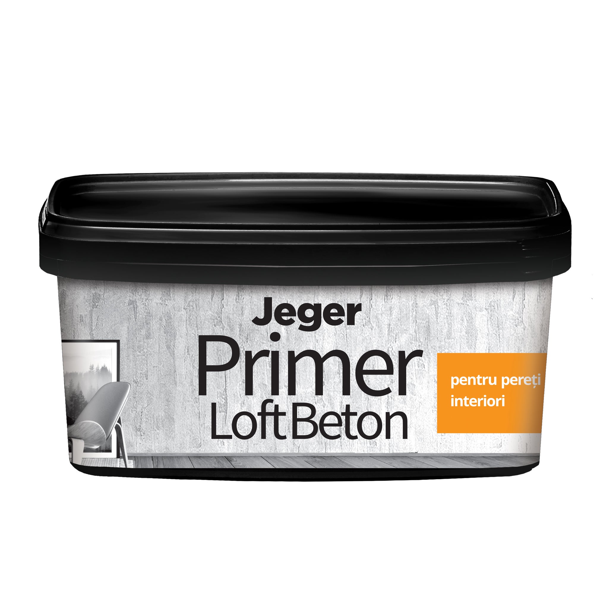 Amorsa Jeger pentru perete, interior, efect Beton, 1L