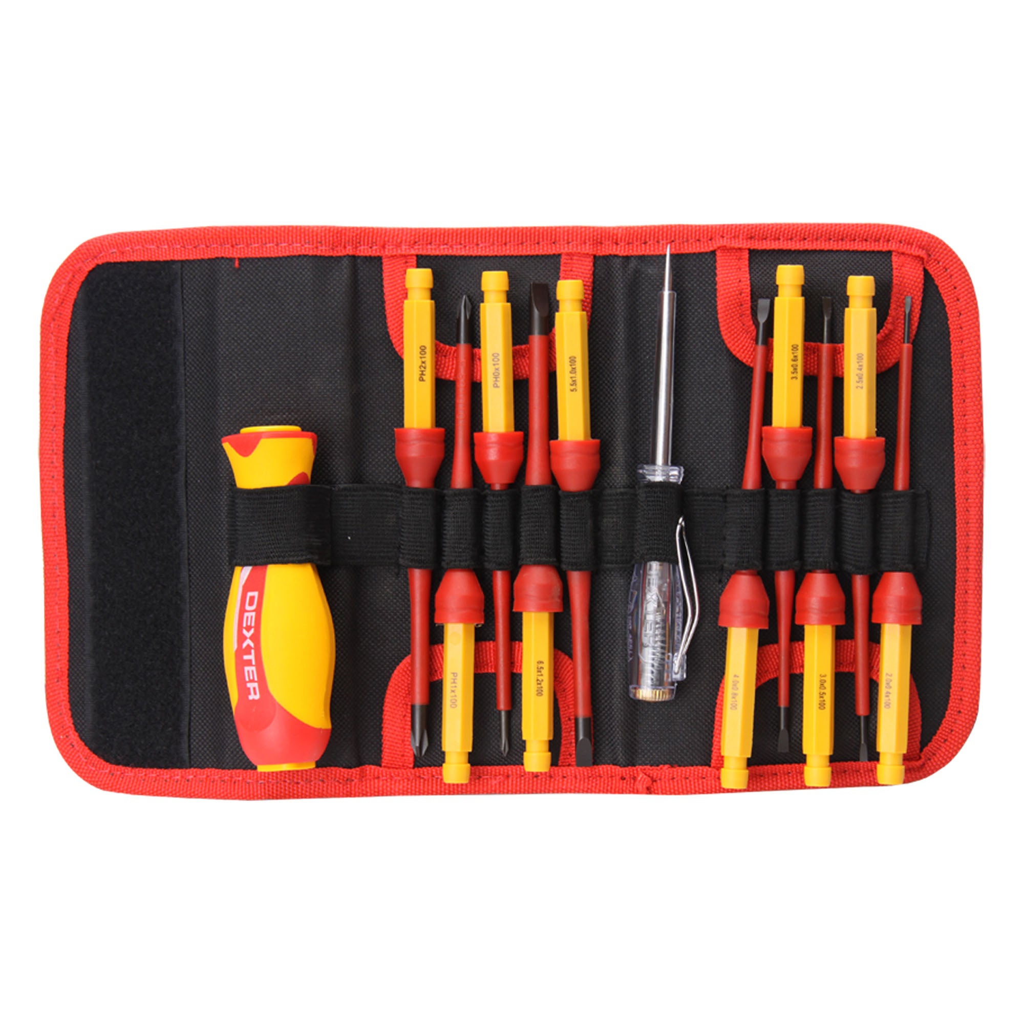Set 12 surubelnite Dexter, cu protectie electrica