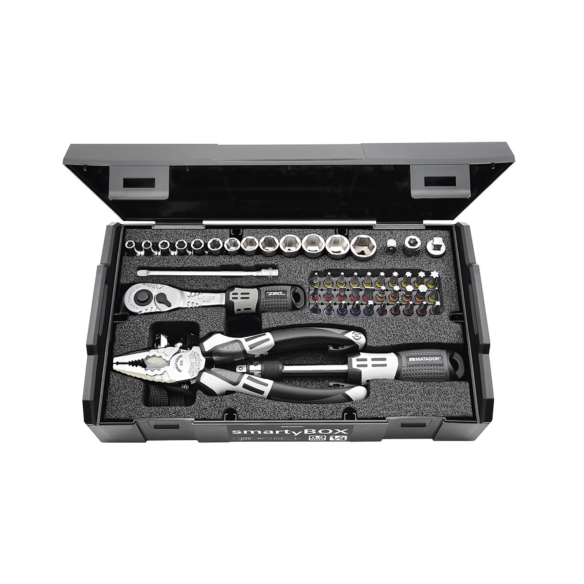 Trusa chei Matador, 6.3 mm, otel crom-vanadiu (set 61 buc)