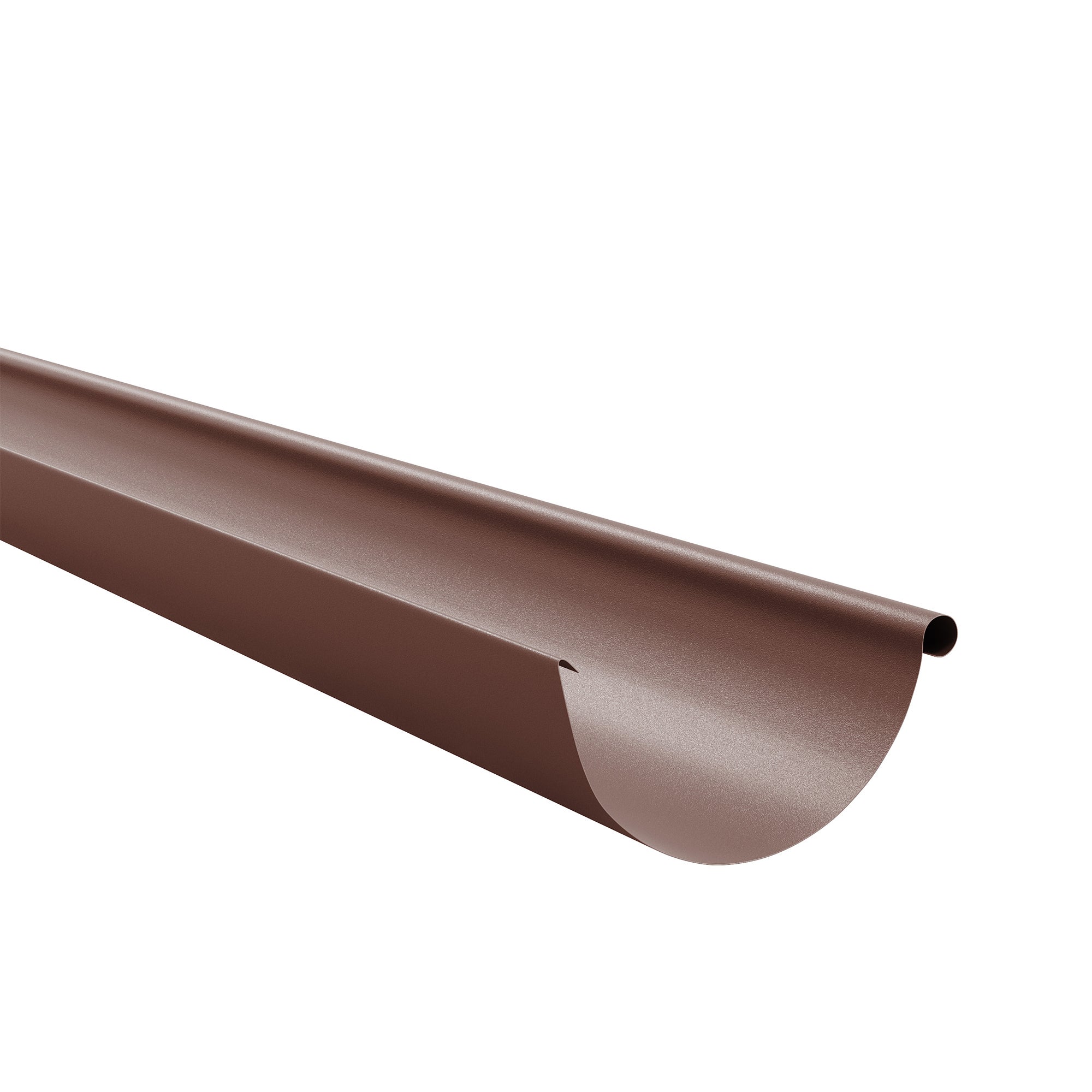 Jgheab Bilka, maro ciocolatiu mat, 125 mm x 2000 mm, metal