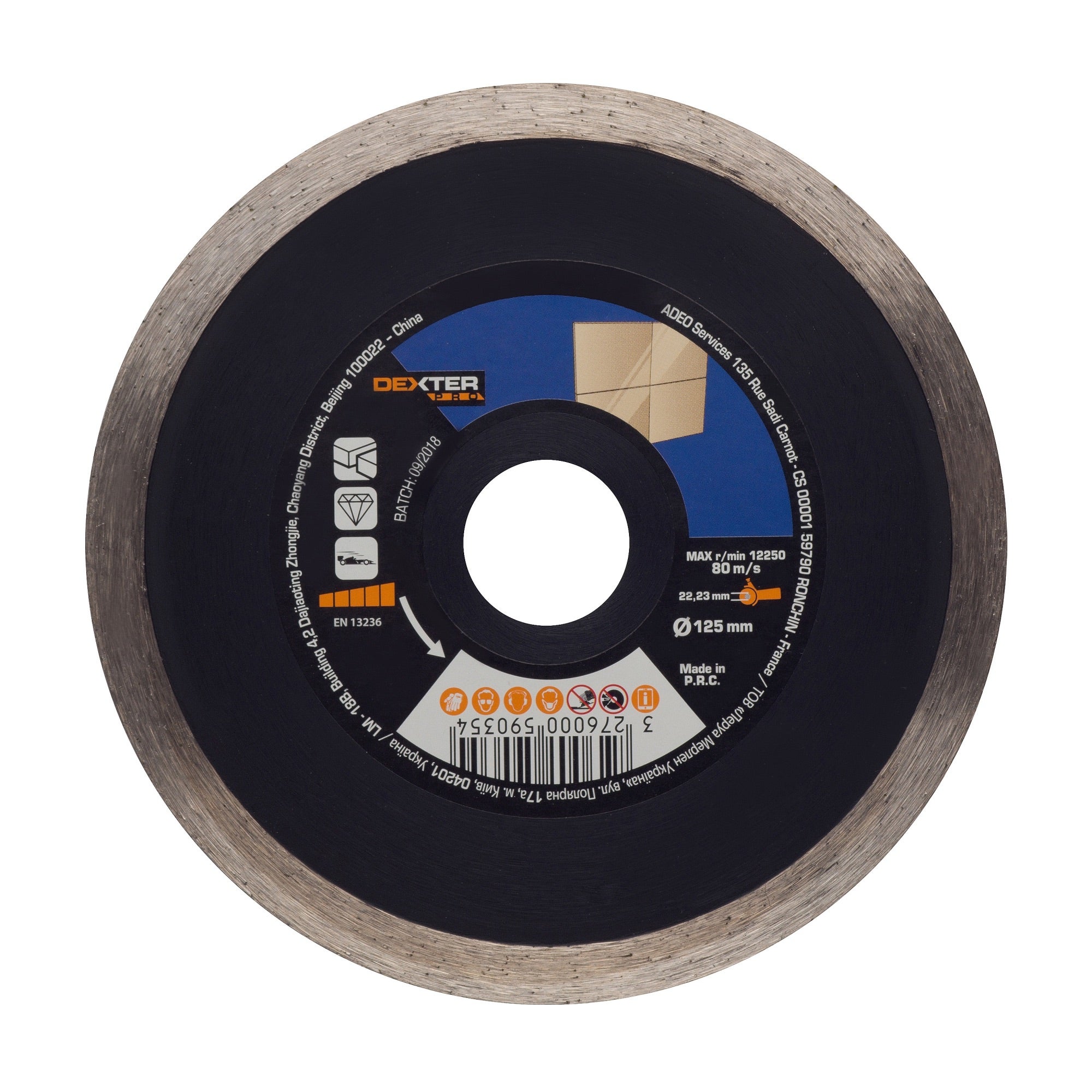Disc diamantat Dexter Pro, pentru ceramica, Ø 125 mm