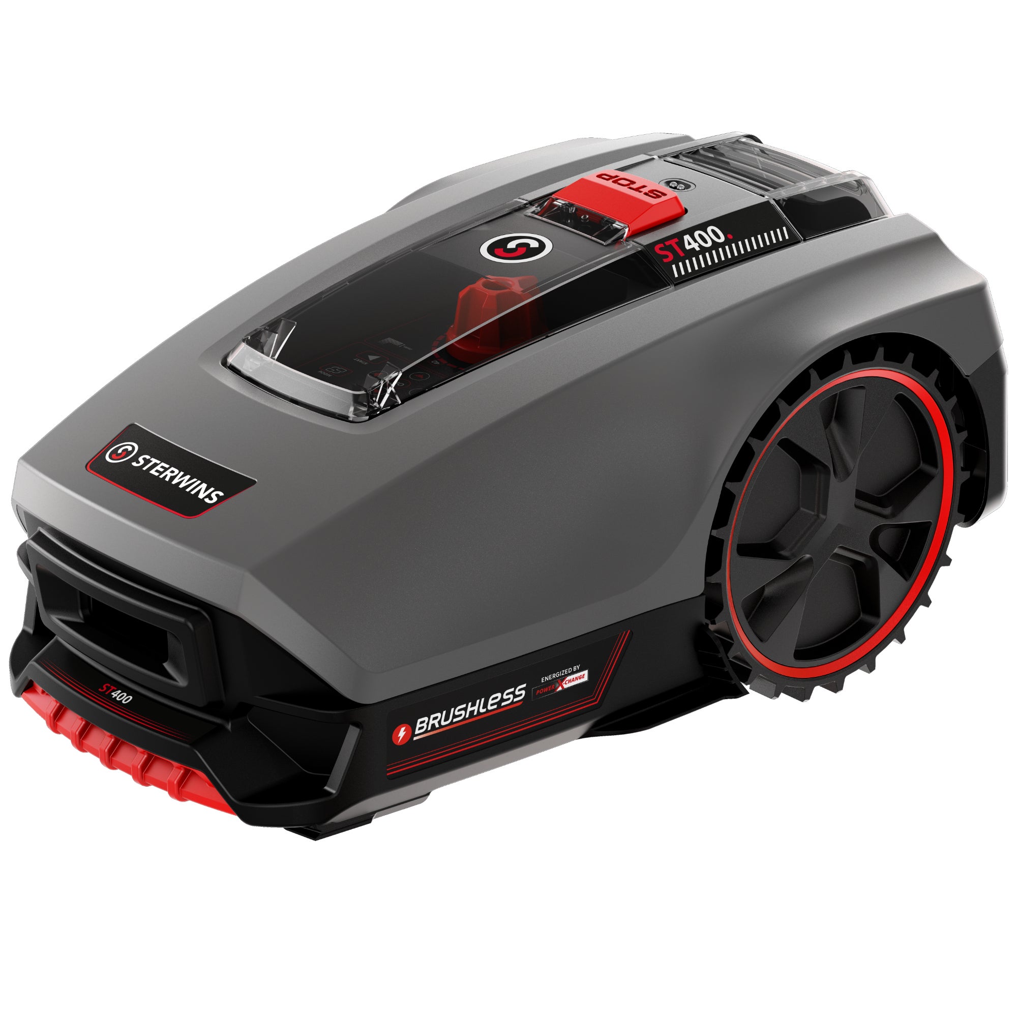 Robot pentru tuns gazon, Sterwins, 400 m², cu acumulator, 18 V