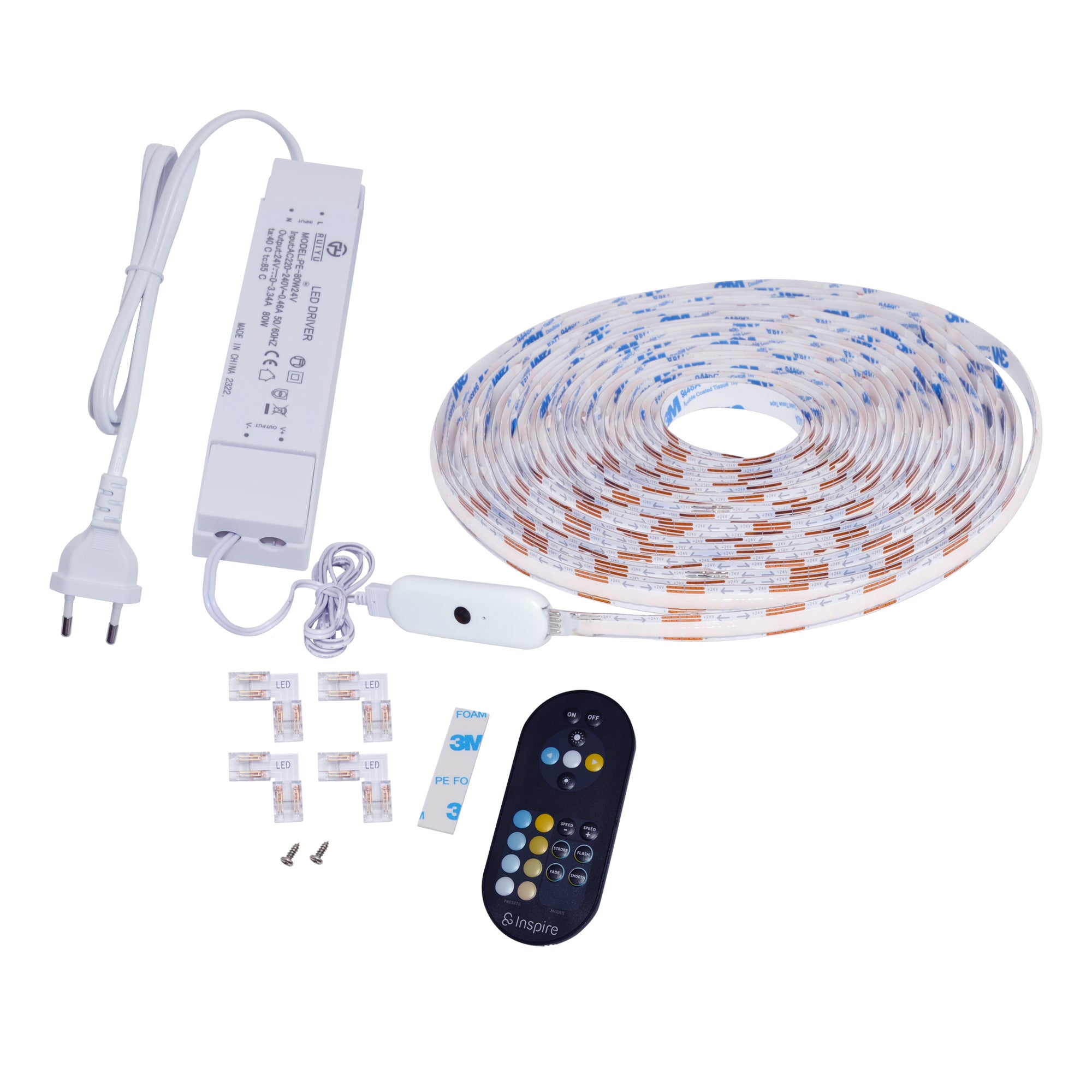Kit banda LED Cutflexi, 10 m, COB, CCT, dimabil, 1000 lm/m, cu