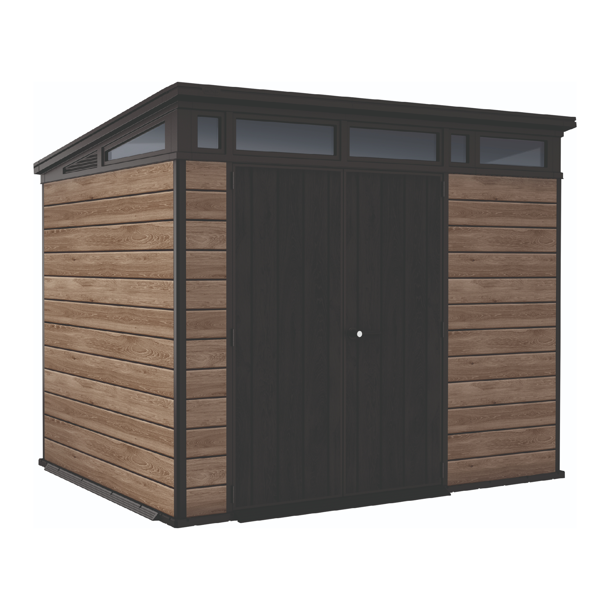Casuta de gradina Keter Pent 9x7 Ashwood, plastic, 279 x 216 x 226 cm